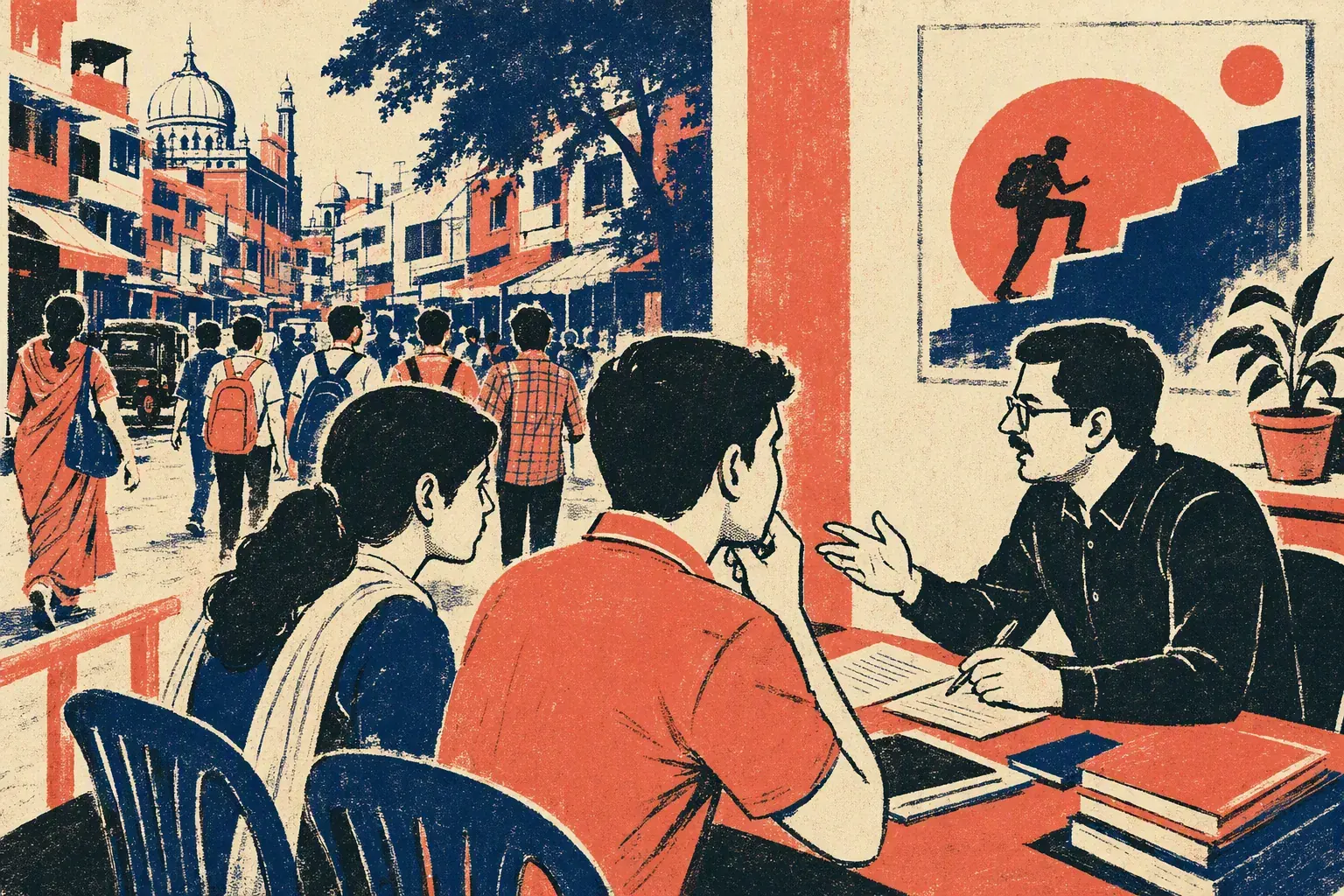 Admissions season at coaching centre