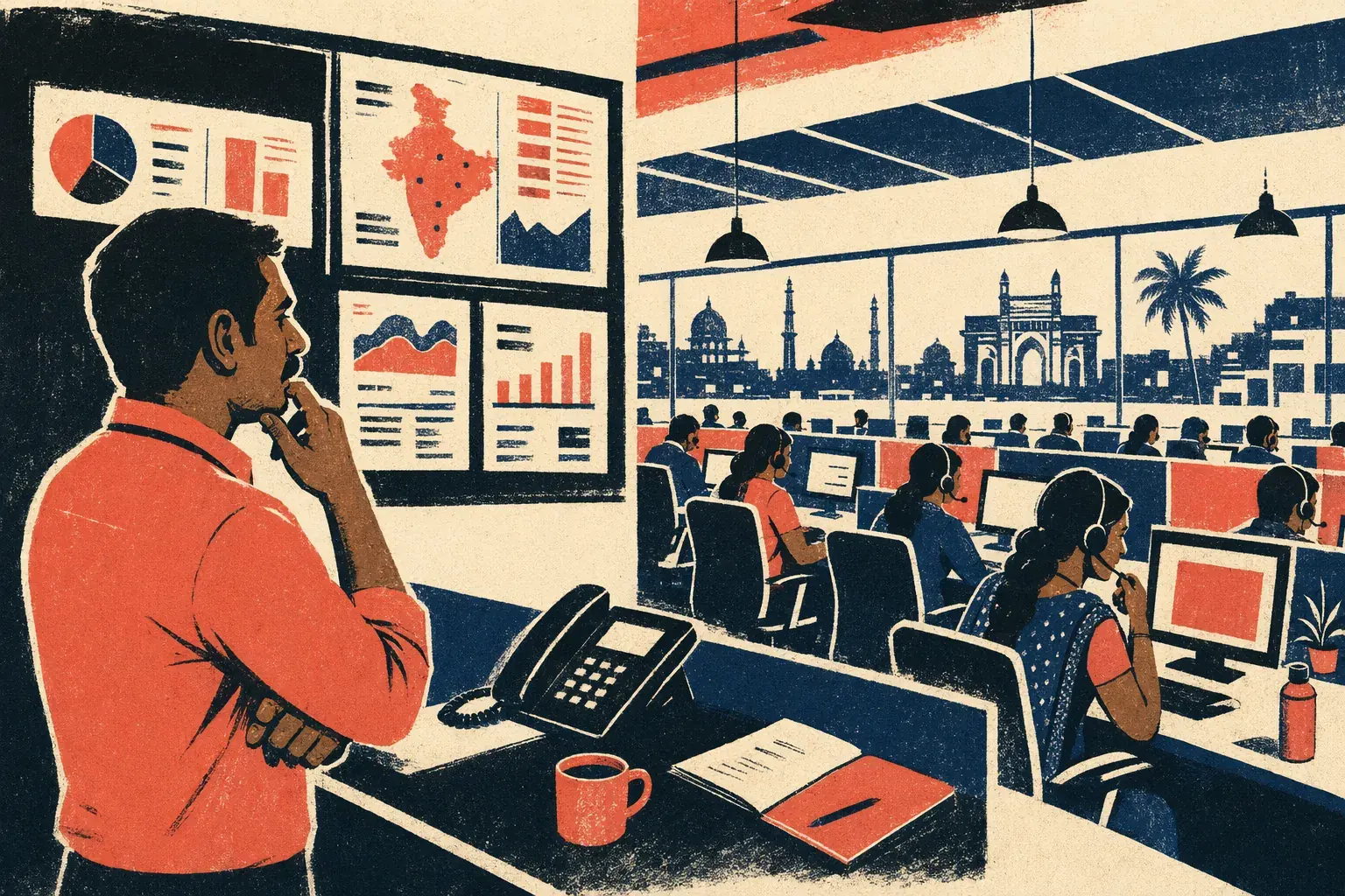 Automated AI call center operations