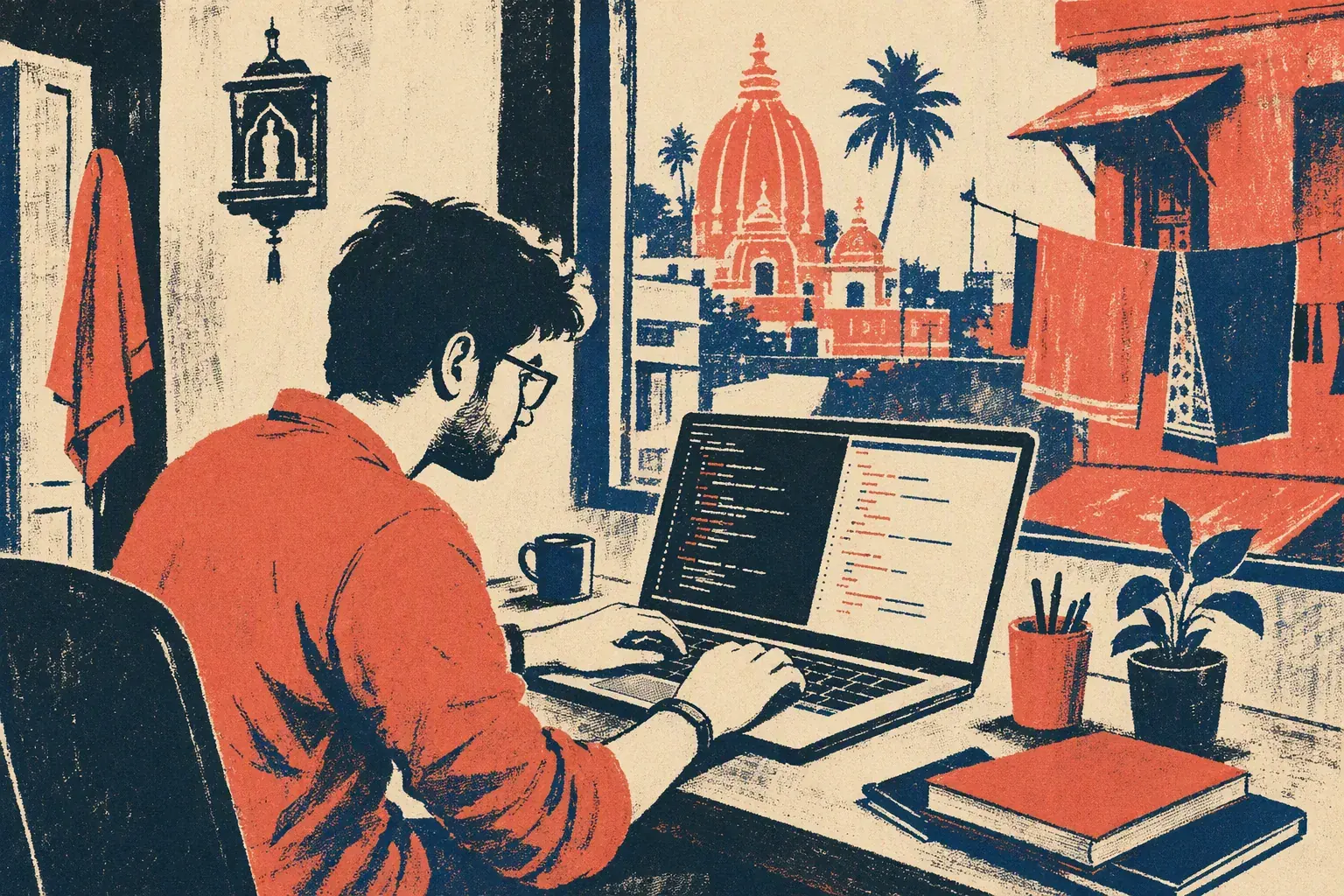 Developer coding API integration