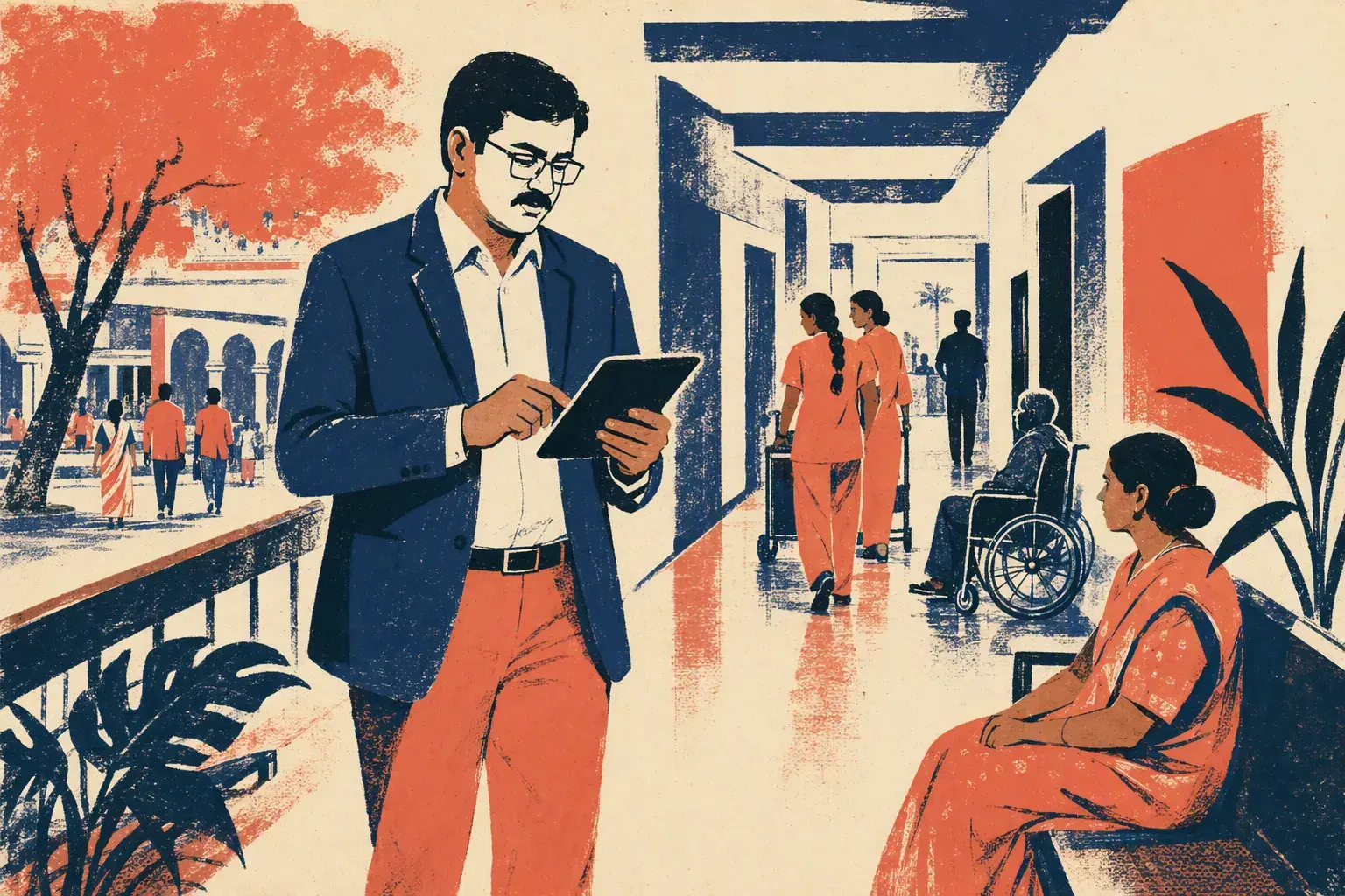 Hospital corridor