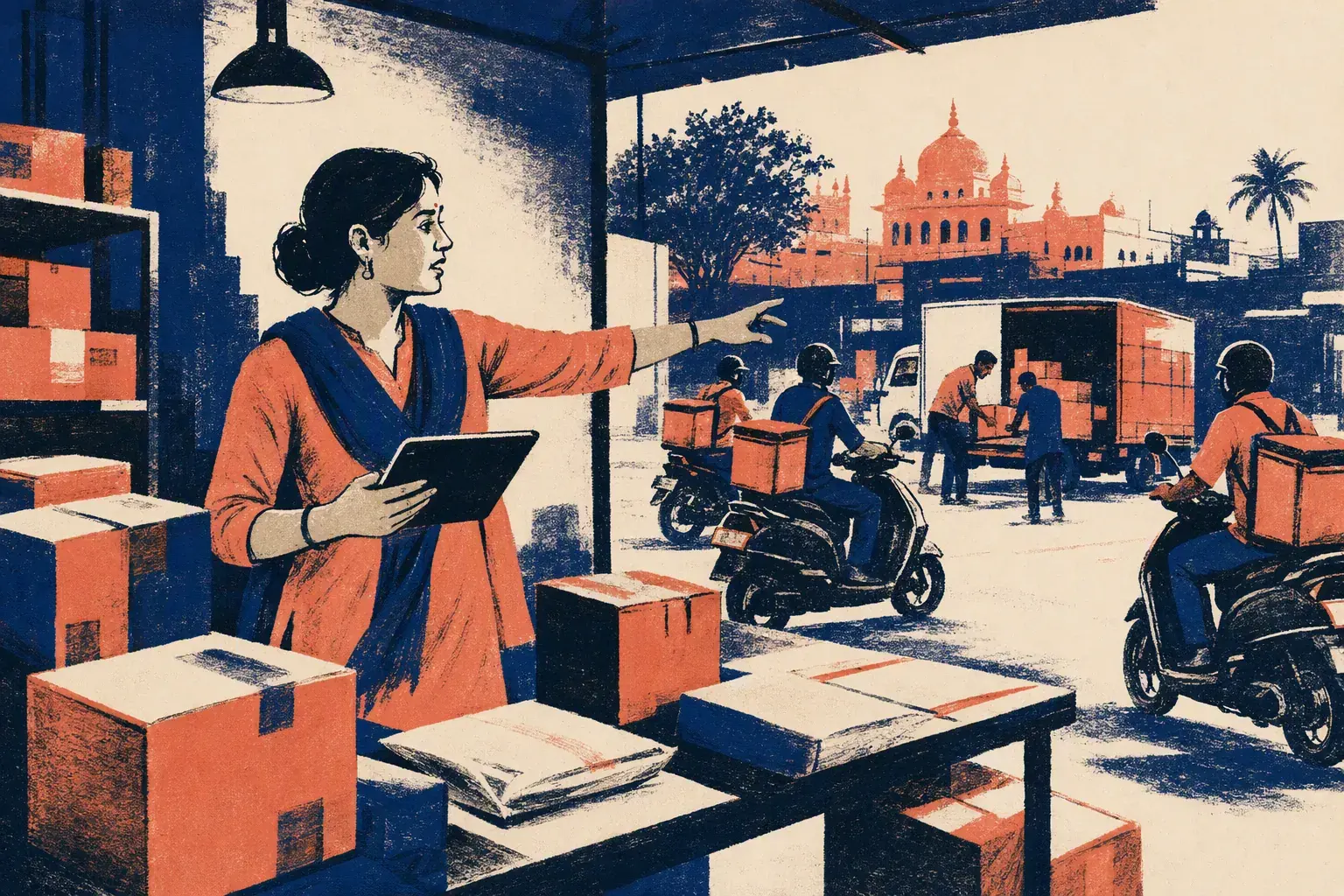 Logistics hub operations