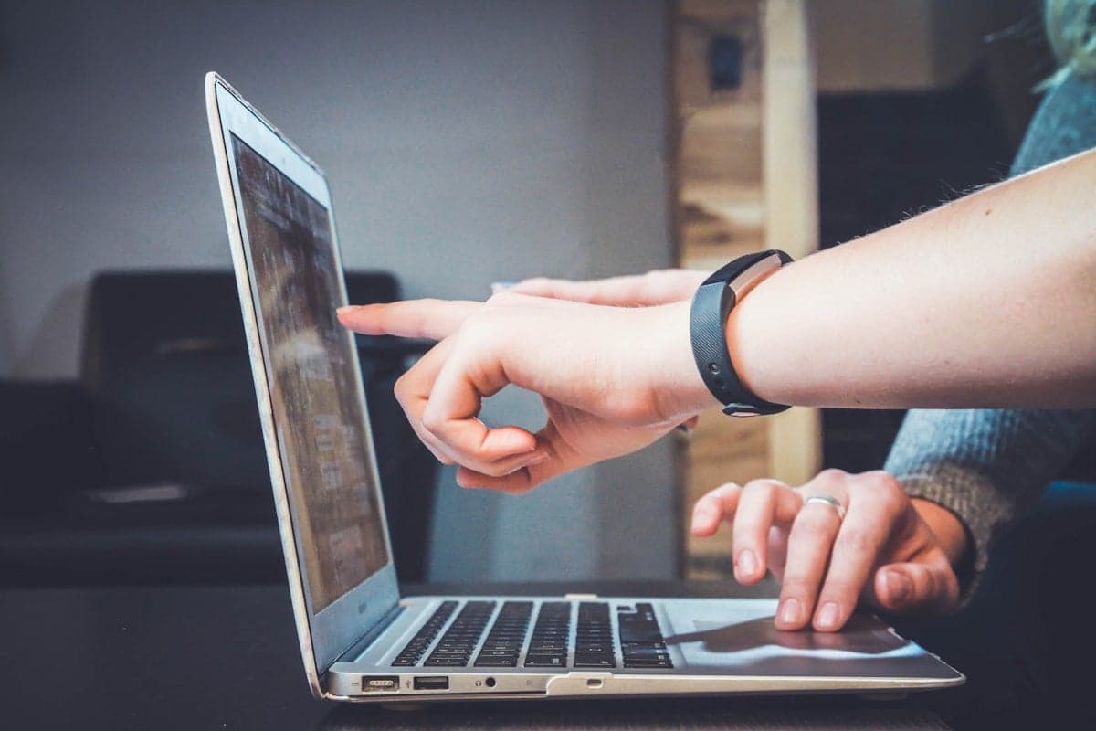 Online shopping cart on laptop